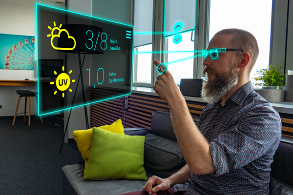 Smart Home interaction with AR glasses and a ring interaction device