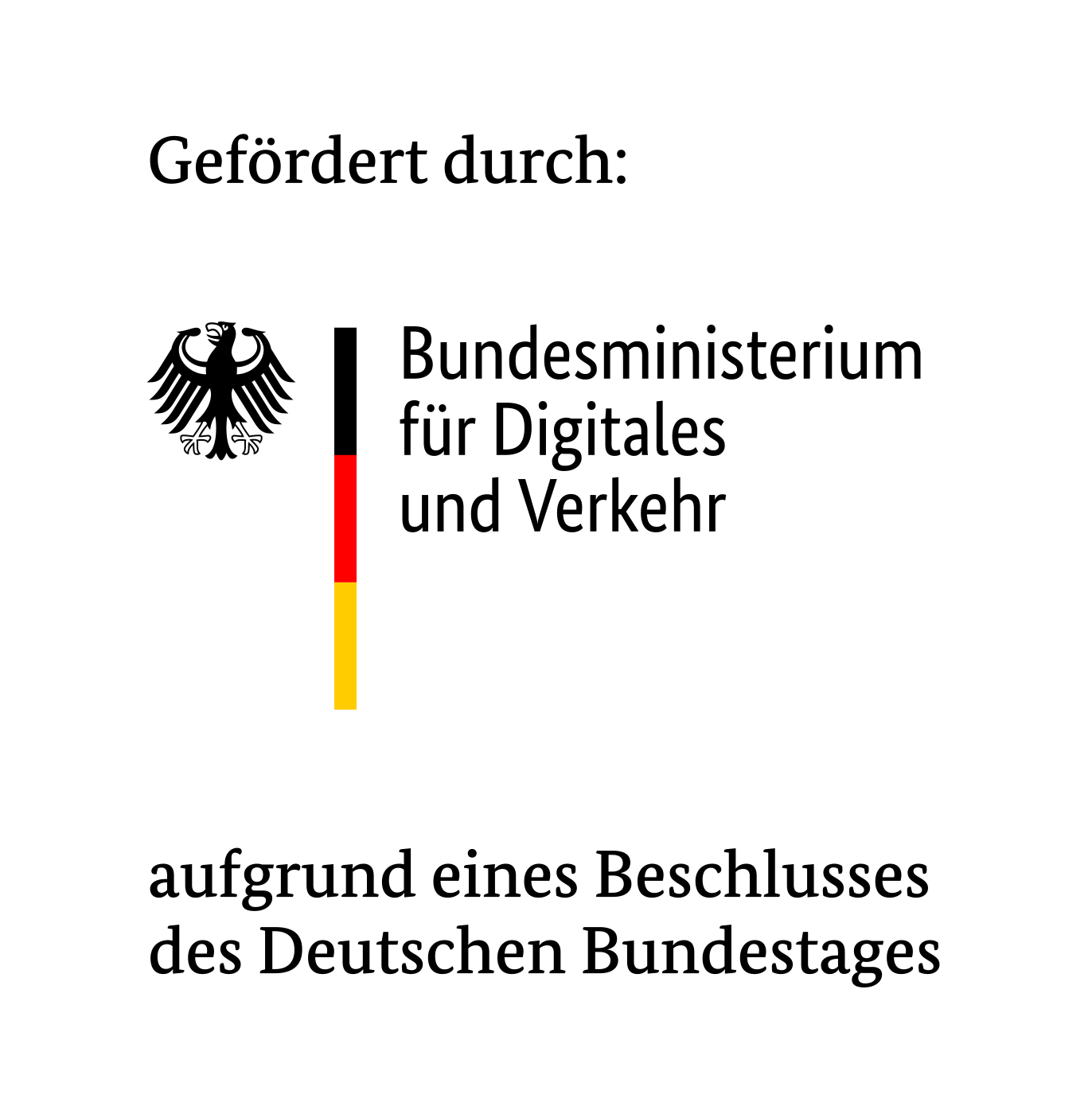 Logo des Bundeministerium für Digitales und Verkehr